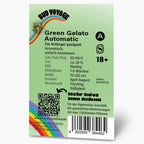 Bud Voyage Green Gelato Automatic Hanfsaatpackung mit Regenbogen, QR-Code und detaillierten Anweisungen zum Anbau, fruchtigem Geschmack und 7-8 Wochen Blütezeit
