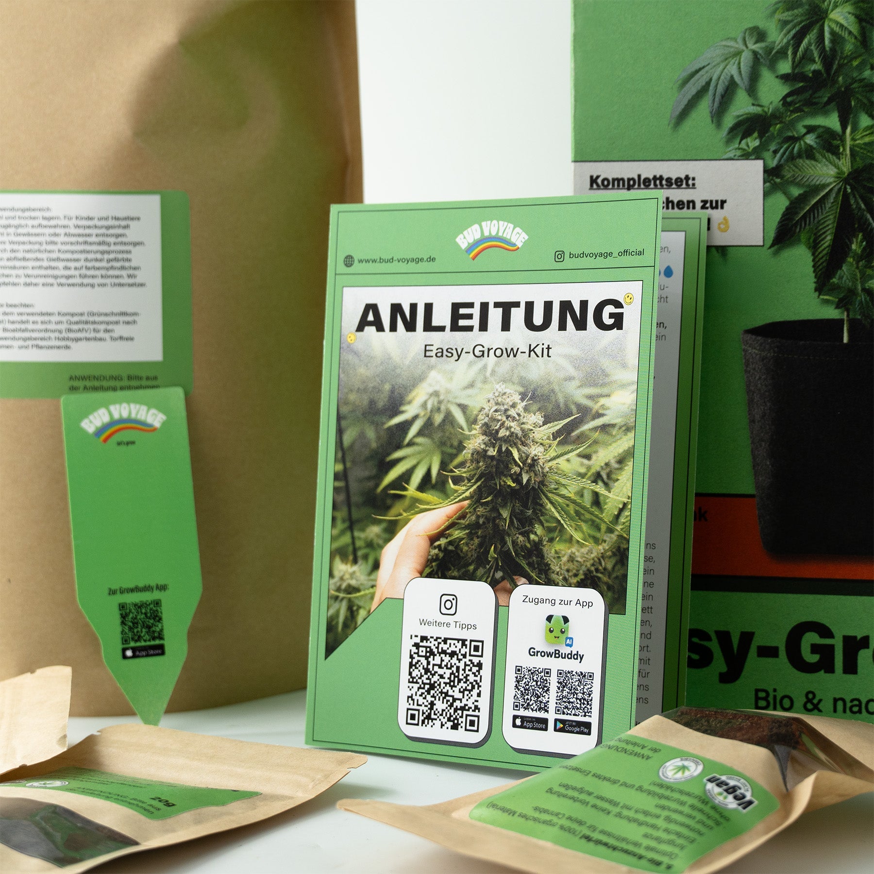 Easy-Growkit von BudVoyage - Komplettes Growset für deine Ernte!
