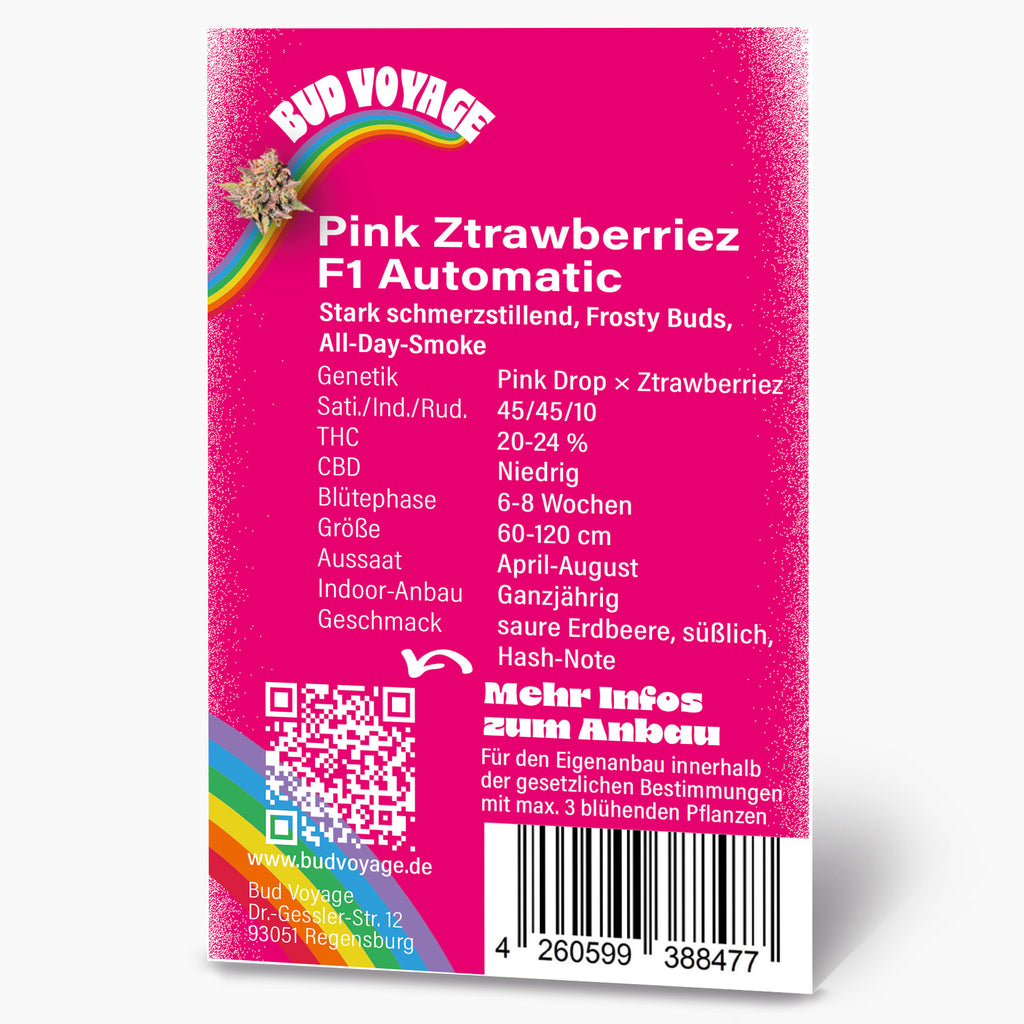 Pink Ztrawberriez Auto Hanfsamen von BudVoyage